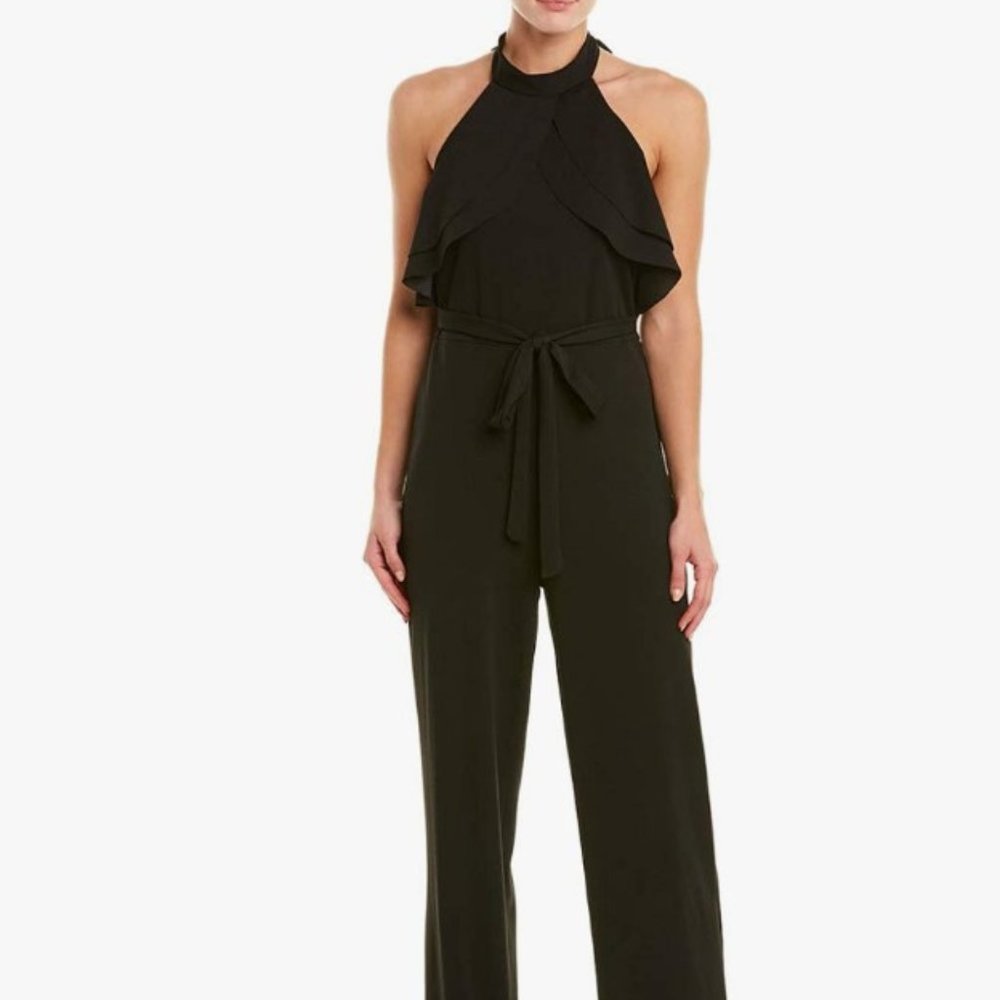 Bebe black halter jumpsuit
